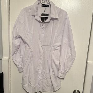 Pretty Little Thing Corset White Dress